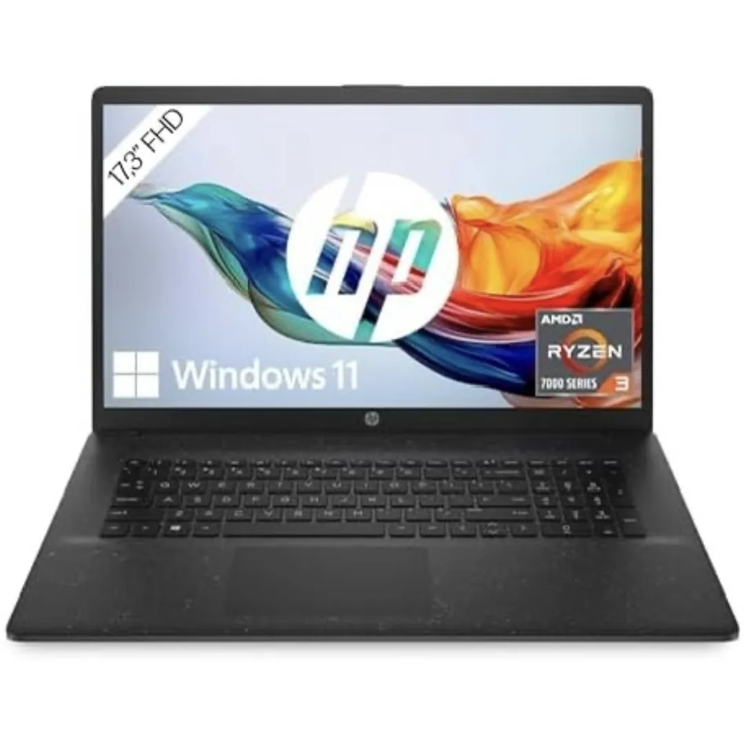 لپ تاپ 17.3اینچی اچ پی مدل HP laptop 17 | R3-7320U | 8GB RAM DDR5 | 512GB SSD | AMD Radeon | 17.3” FHD