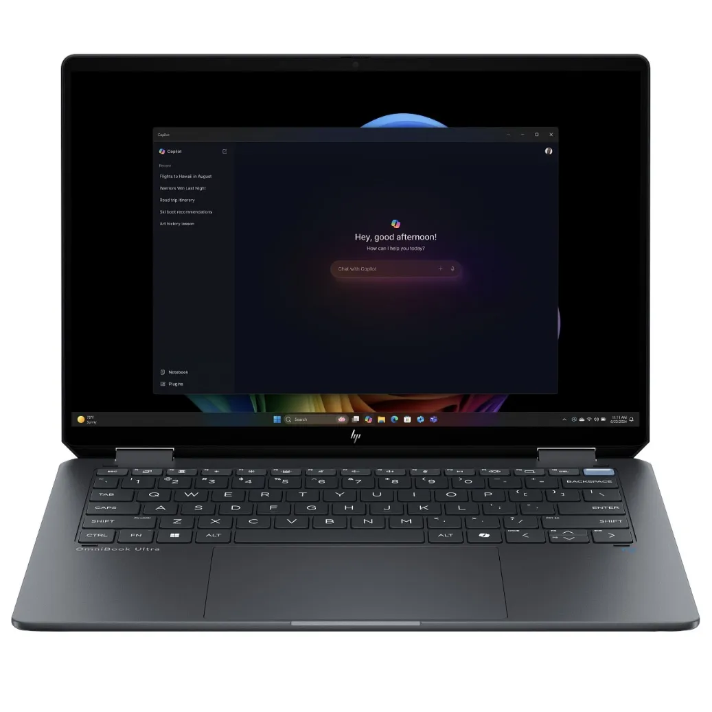 لپ تاپ 14 اینچی اچ پی مدل Omnibook Ultra Flip 14 | Ultra7-256V | 16GB Ram DDR5X | 1TB SSD | Intel ARC 140V VS NPU | 14" 2K Plus 120Hz x360 Touch